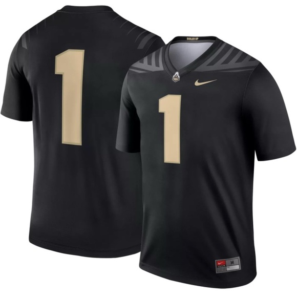 Nike Other - NWT [Nike] Purdue Boilermakers #1 NCAA Black/Gold Football Jersey Men’s Sz XL